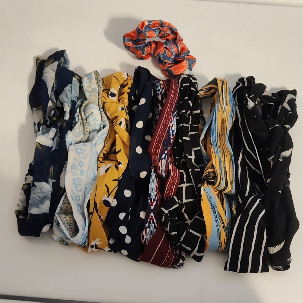Colorful Hair Scrunchies Set